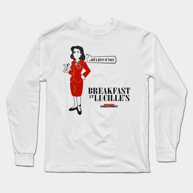 Arrested Development - Breakfast At Lucille's Long Sleeve T-Shirt by BadCatDesigns